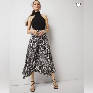 WHBM leopard midi skirt